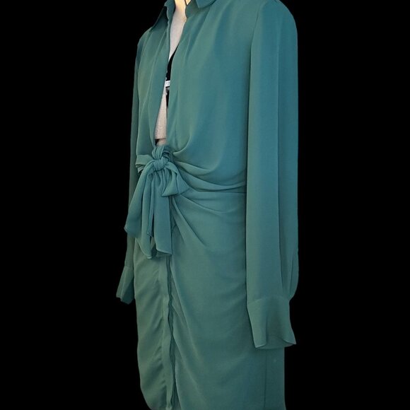 Deep vneck shirt dress (NWT) - Picture 8 of 11